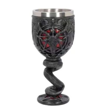 Medieval Viking Mug 3D Gothic Sculpture Beer Mugs Vintage Goblet Pewter Tankards