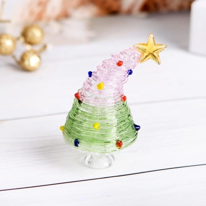Colored glass Christmas tree