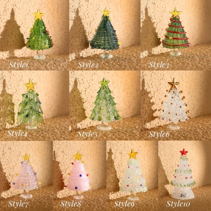 Colored glass Christmas tree