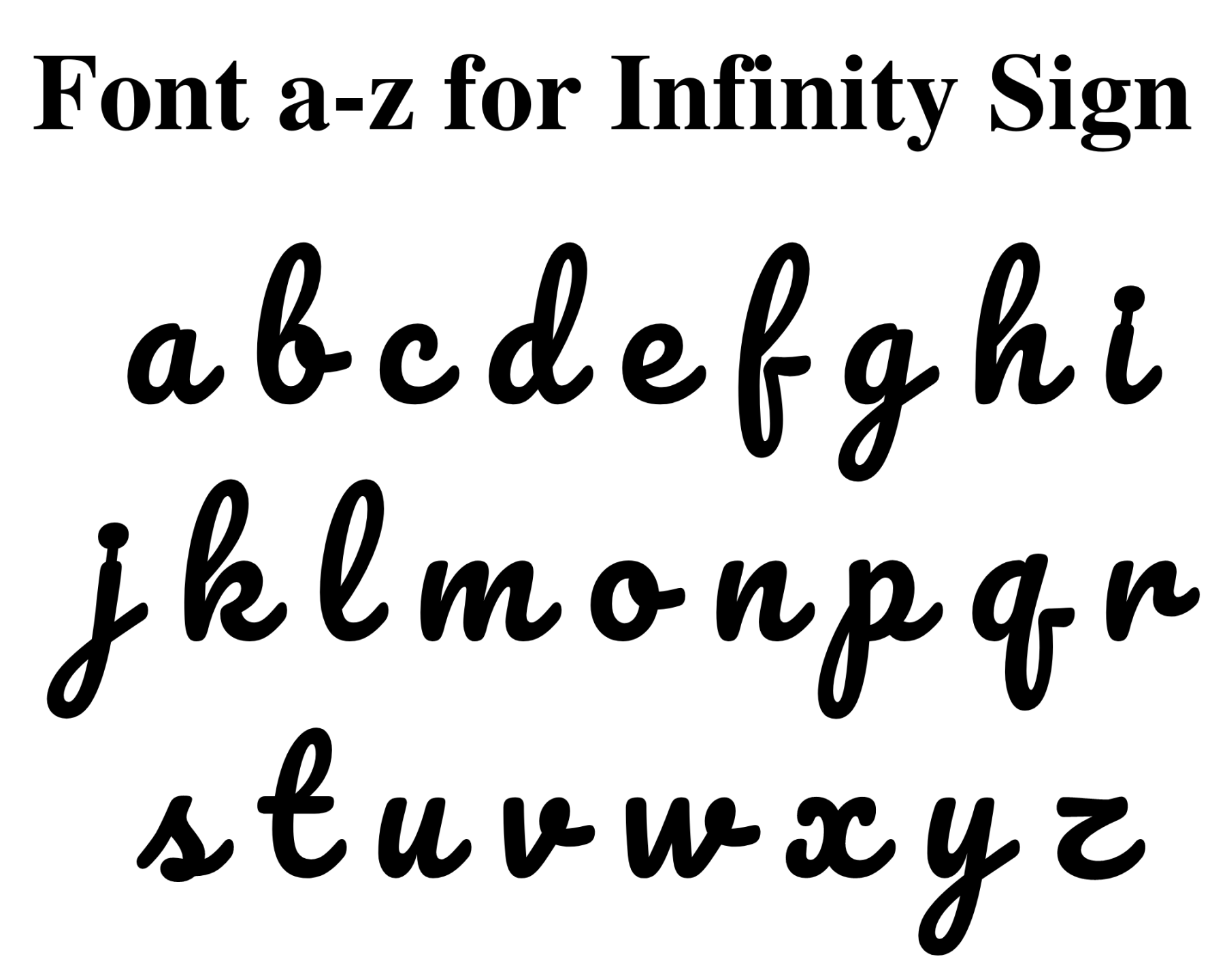 Infinity Heart Sign Containing Names