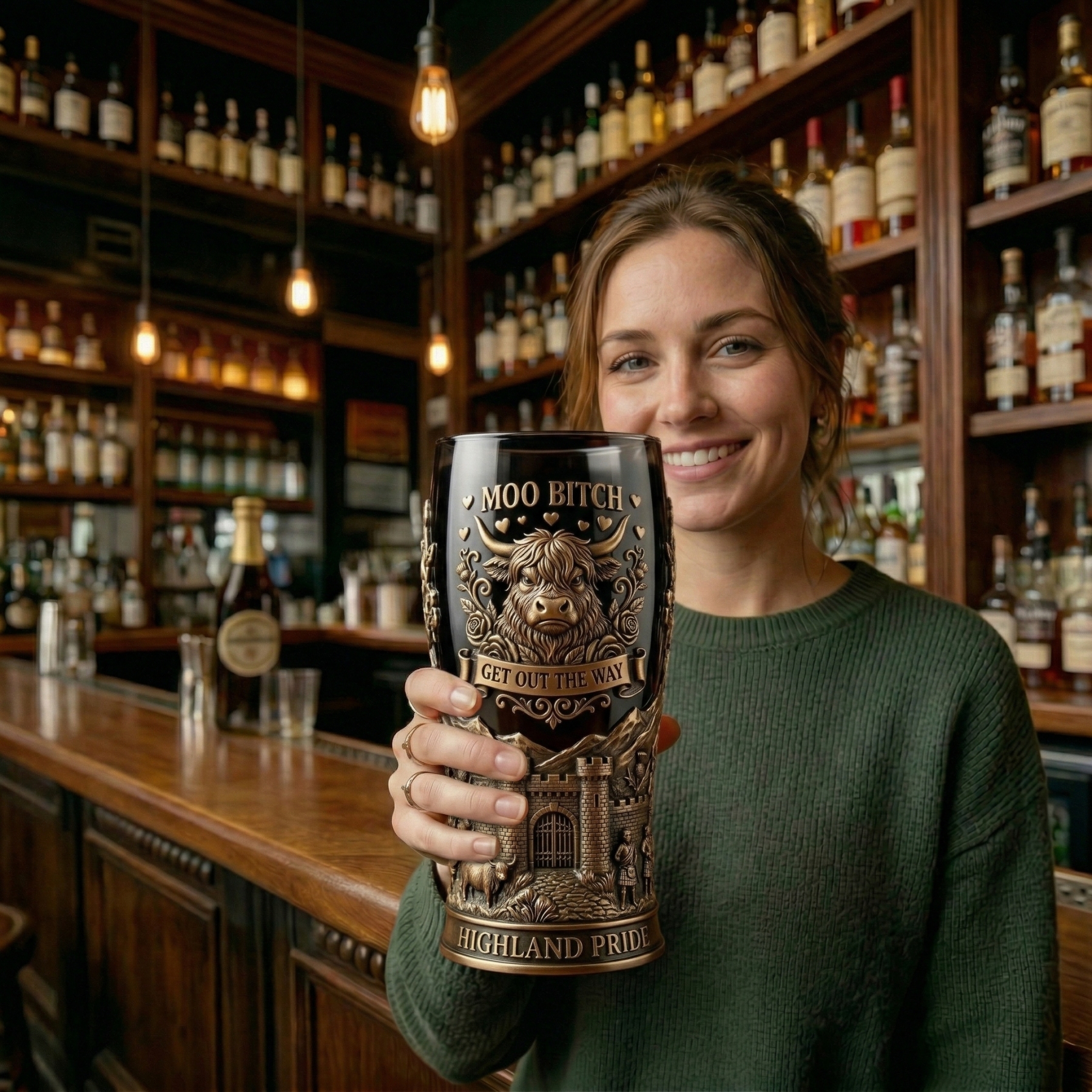 Highland Cow Beer Stein