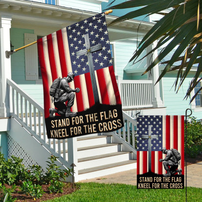American Flag with Cross Veterans Day Christ Flag