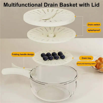 Revolutionary 2 in 1 - Fruit Container and Drainer
