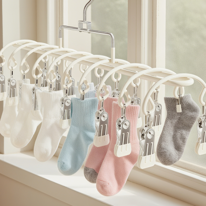 Stainless Steel Laundry Drying Rack with 20 Clips