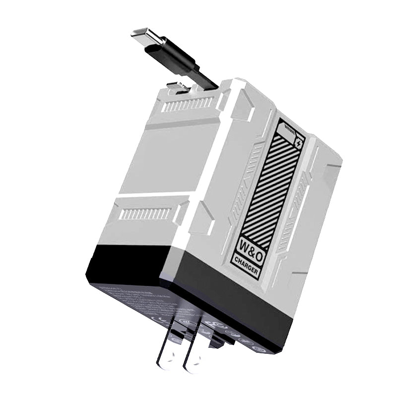 🌟Zeitlich begrenztes Angebot🌟2-Port-Schnellladegerät mit einziehbarem Kabel🔌