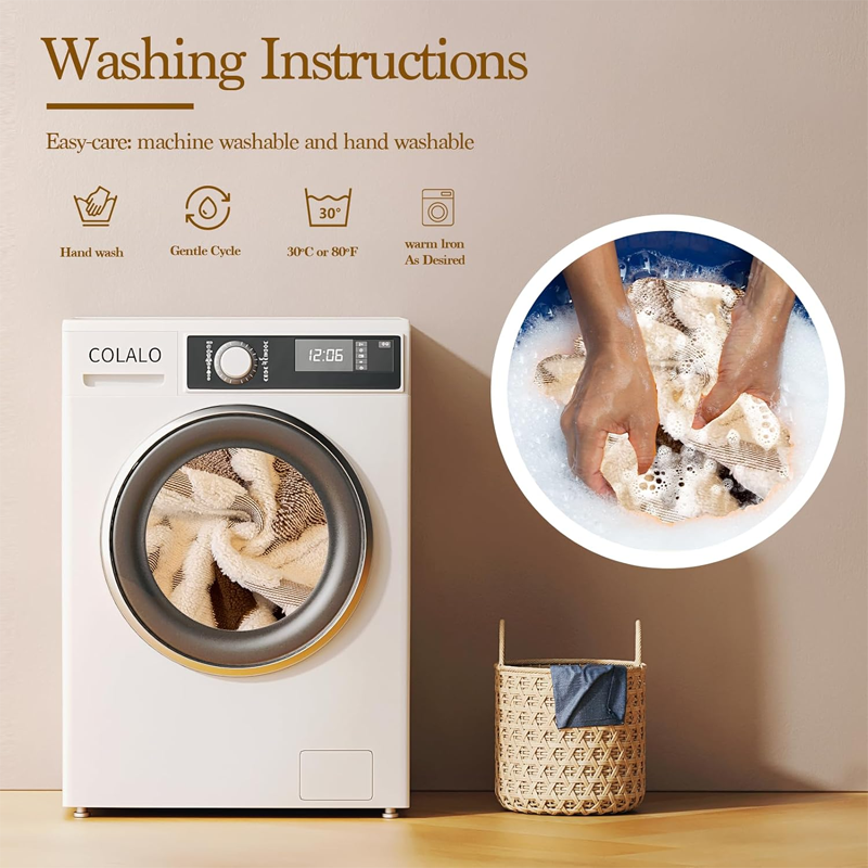 Modern Geometric Plush Sofa Cover