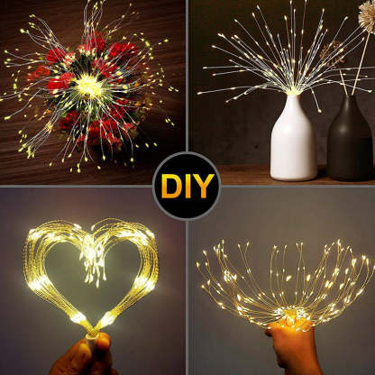 ⛅Easter Special:40% Off!🎉 Solar fireworks light strings for the garden and at parties