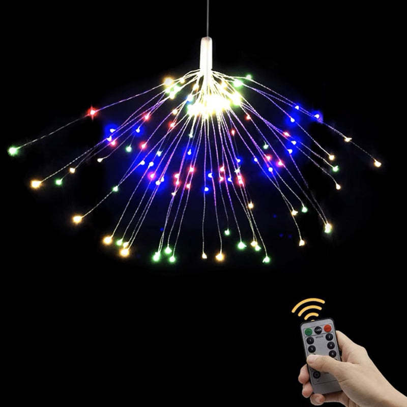 ⛅Easter Special:40% Off!🎉 Solar fireworks light strings for the garden and at parties