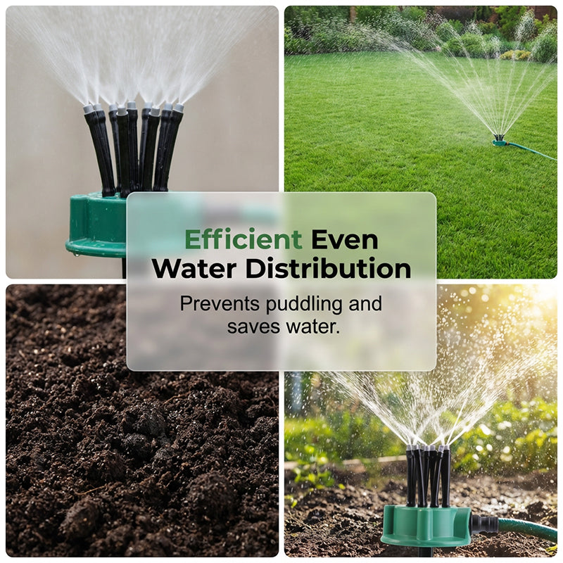 360° Multi-Directional Lawn Sprinkler💧Precision Garden Irrigation with Flexible Spray Nozzles🌱