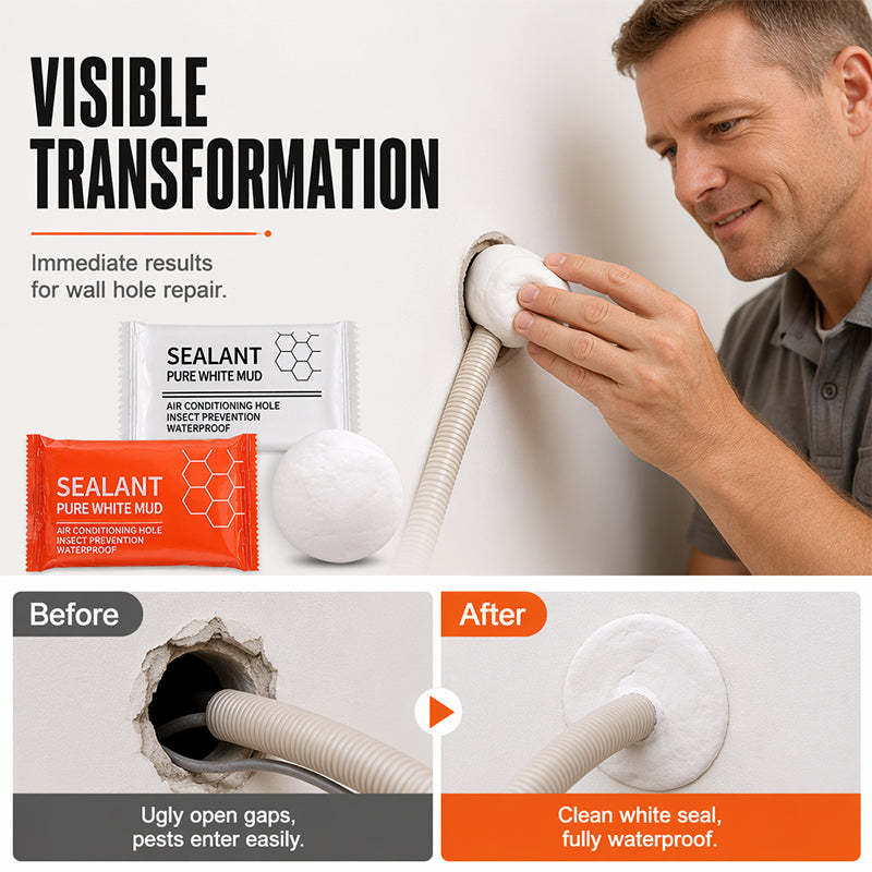 💞 Waterproof Wall Hole Sealing Clay for Air Conditioner Pipes