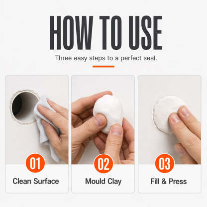 💞 Waterproof Wall Hole Sealing Clay for Air Conditioner Pipes
