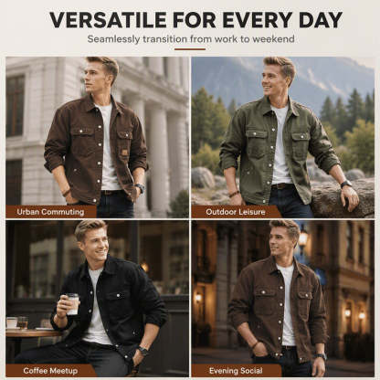 Men's Classic  Loose Fit Cargo Jacket✨