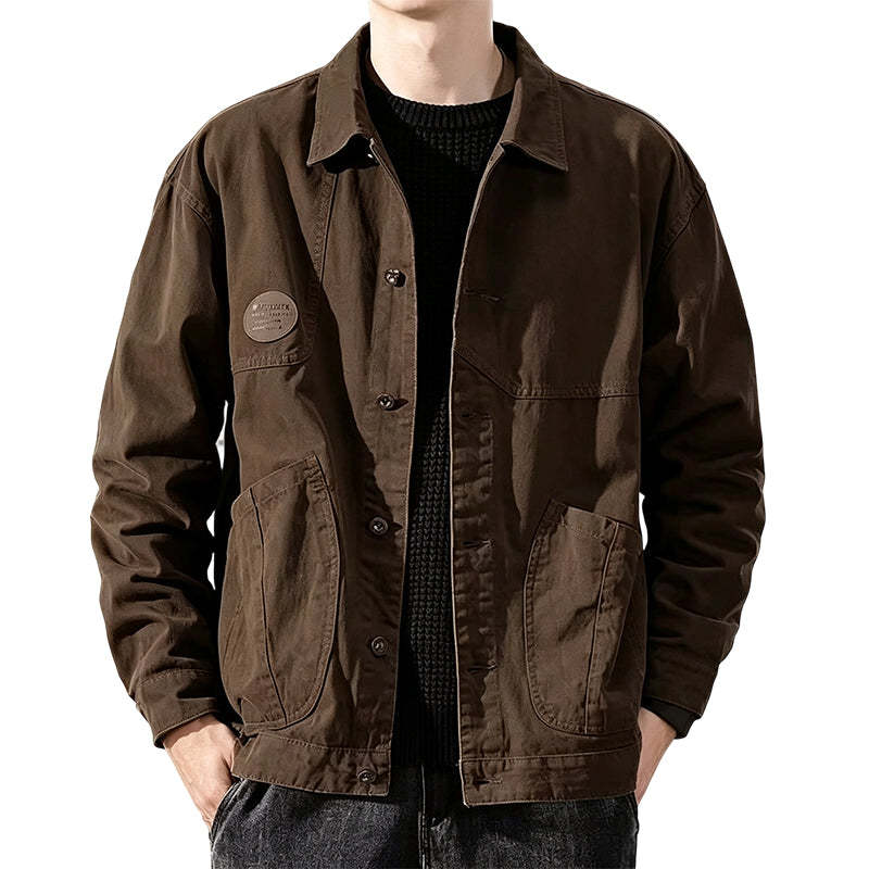 Men's Classic  Loose Fit Cargo Jacket✨