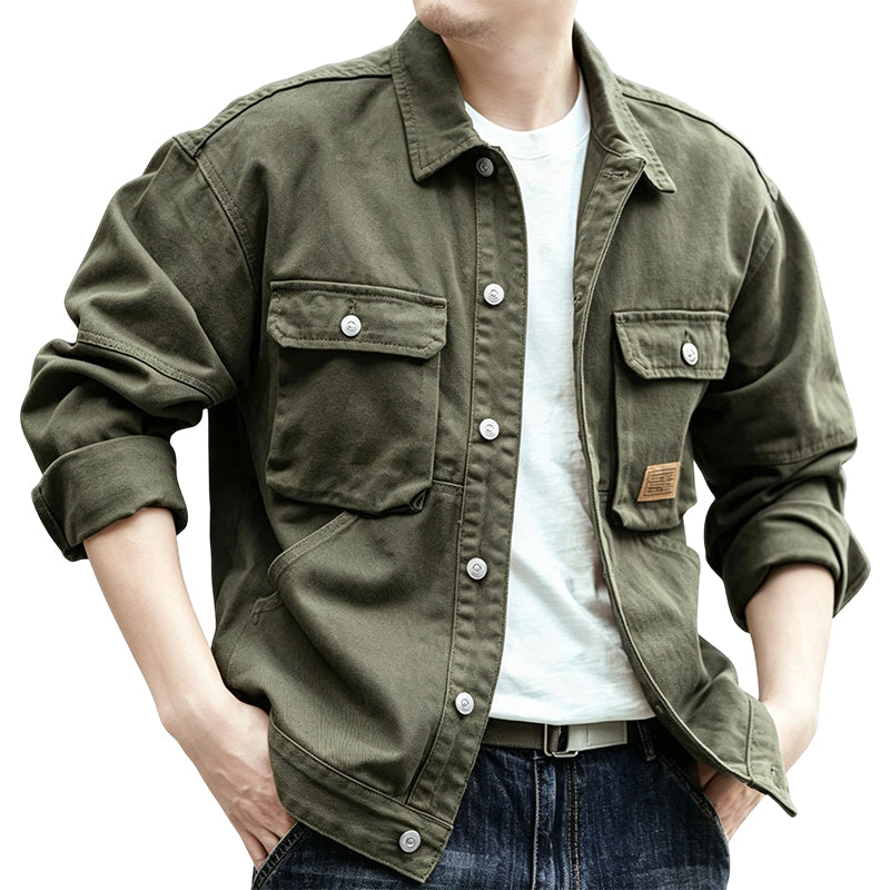 Men's Classic  Loose Fit Cargo Jacket✨