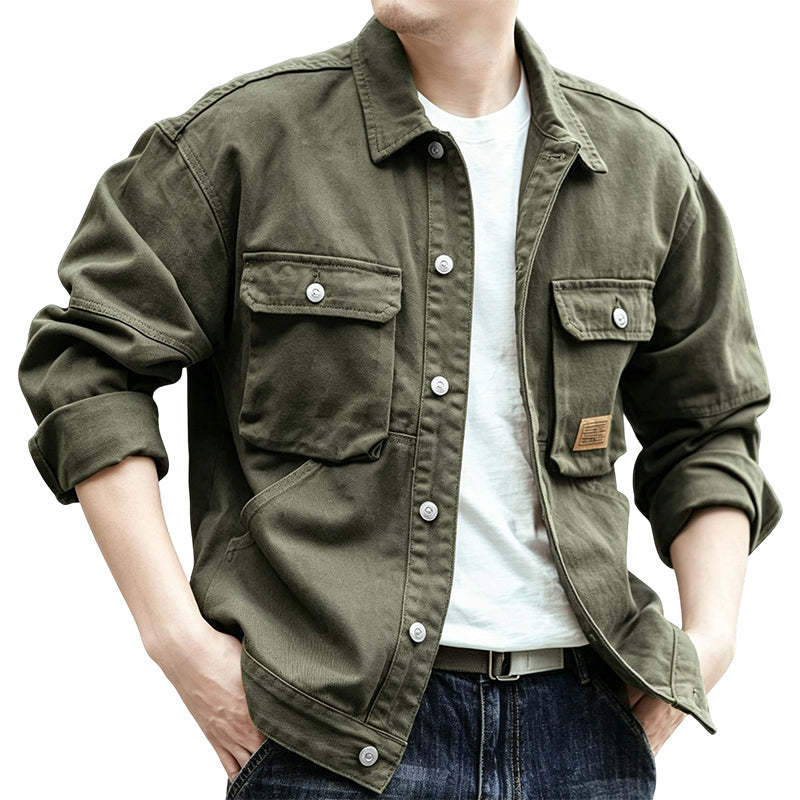 Men's Classic  Loose Fit Cargo Jacket✨