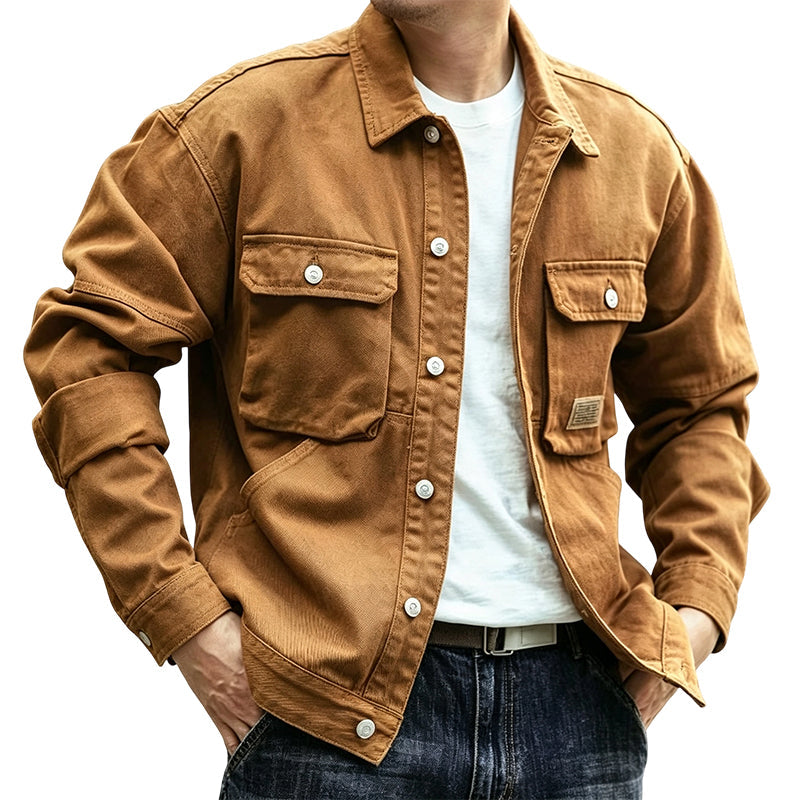Men's Classic  Loose Fit Cargo Jacket✨