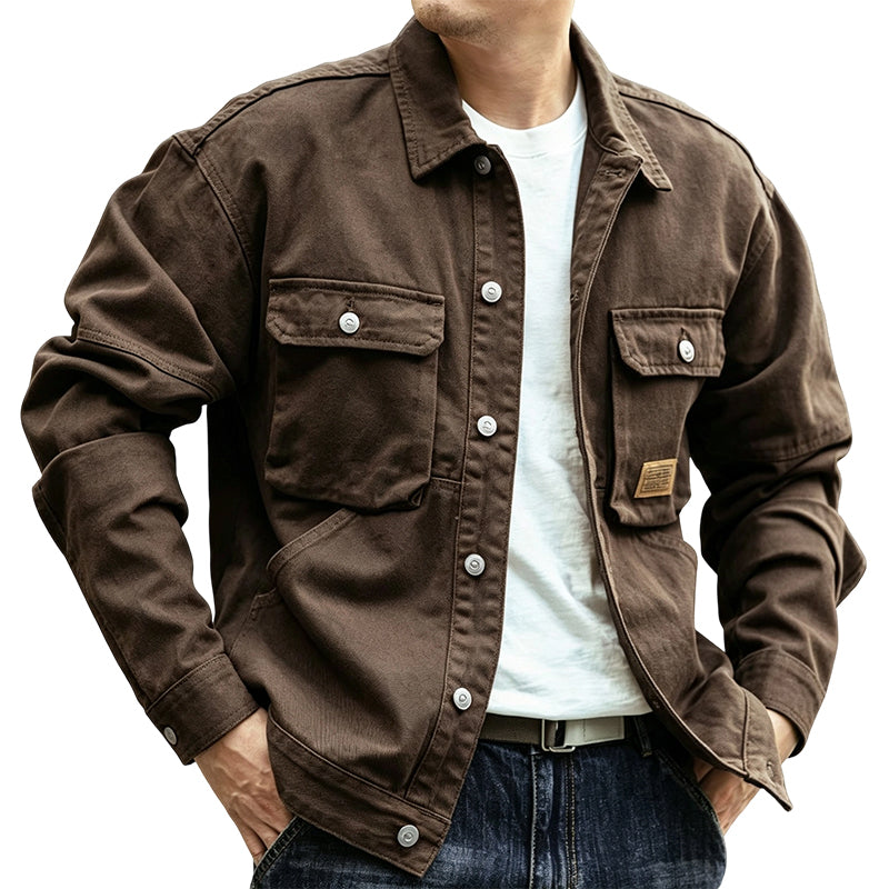 Men's Classic  Loose Fit Cargo Jacket✨