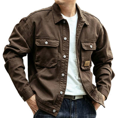 Men's Classic  Loose Fit Cargo Jacket✨