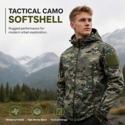 Men's Outdoor Camouflage Hooded Jacket 