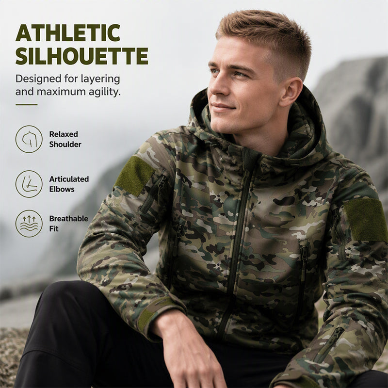 Men's Outdoor Camouflage Hooded Jacket 