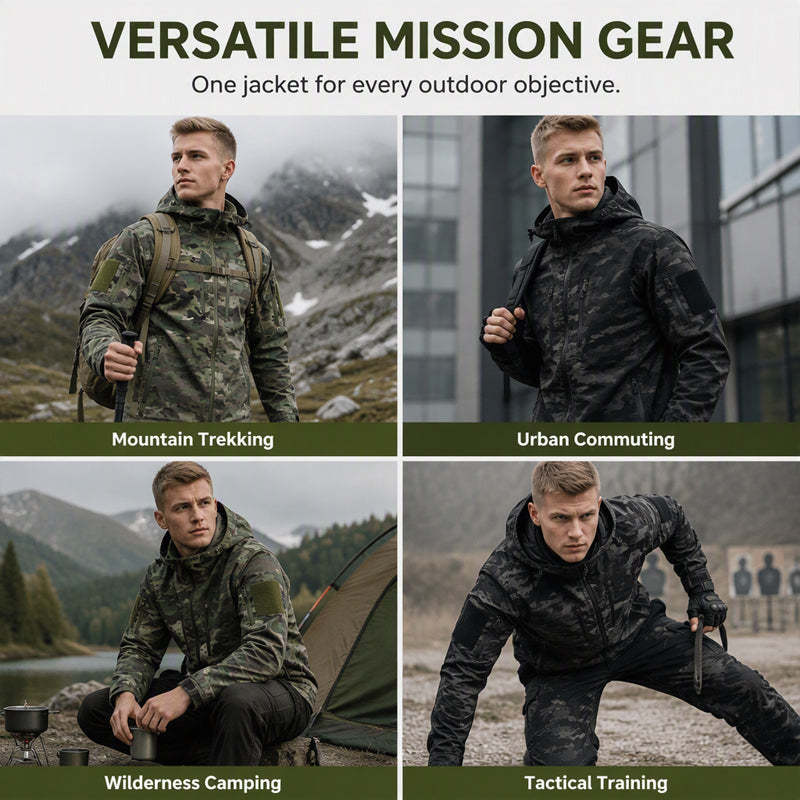Men's Outdoor Camouflage Hooded Jacket 