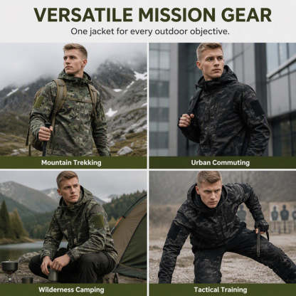 Men's Outdoor Camouflage Hooded Jacket 