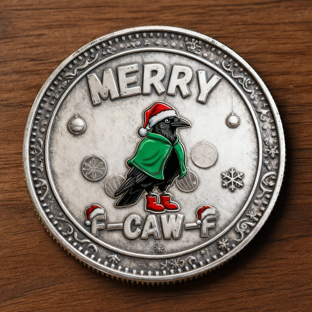 🏆Black Friday 60% OFF - 🎄 MERRY CRAW-MAS Commemorative Coin – Limited Holiday Edition 🐦✨