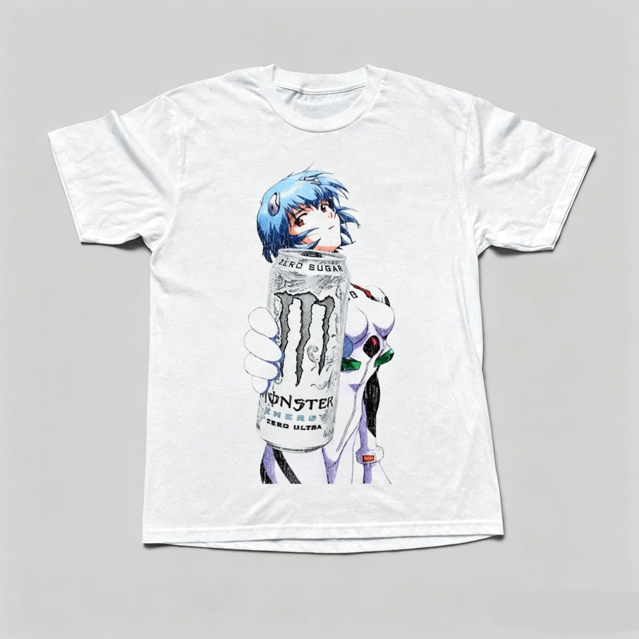 Rei Ayanami  Evangelion Vintage Unisex Washed T-Shirt