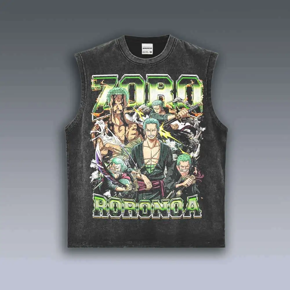 VINTAGE TANK TOP | ONE PIECE ZORO