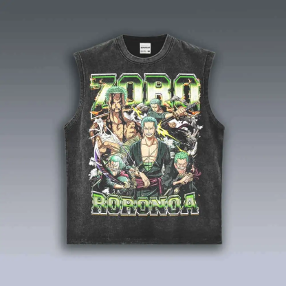 VINTAGE TANK TOP | ONE PIECE ZORO