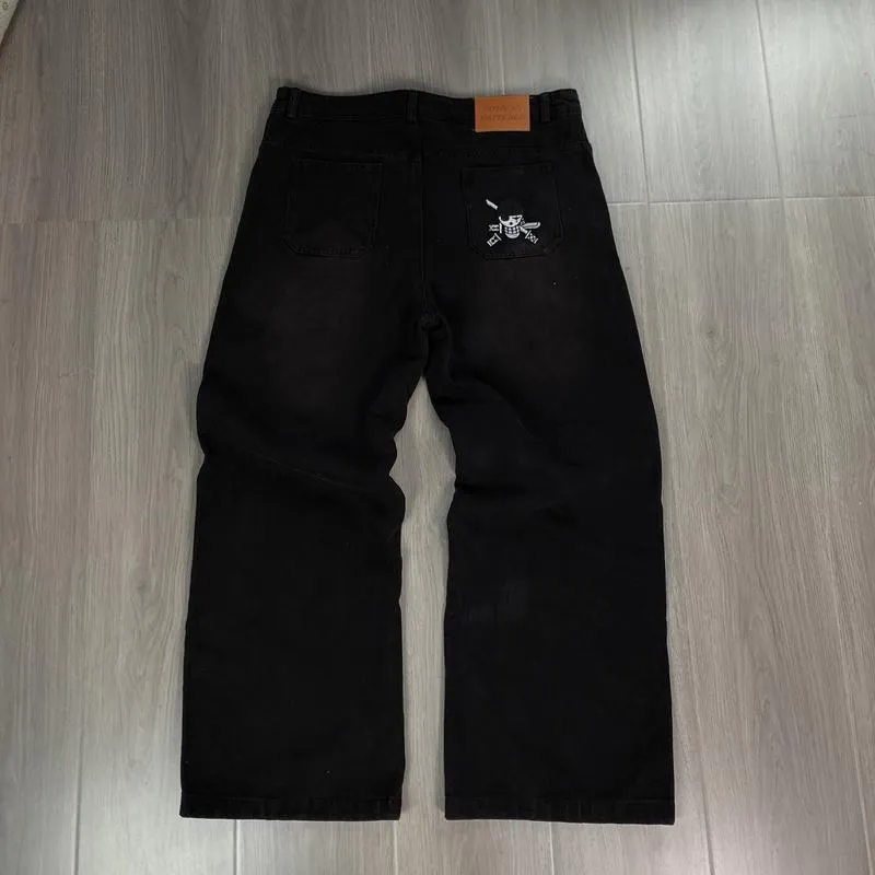 One Piece Zoro Embroidery Jeans