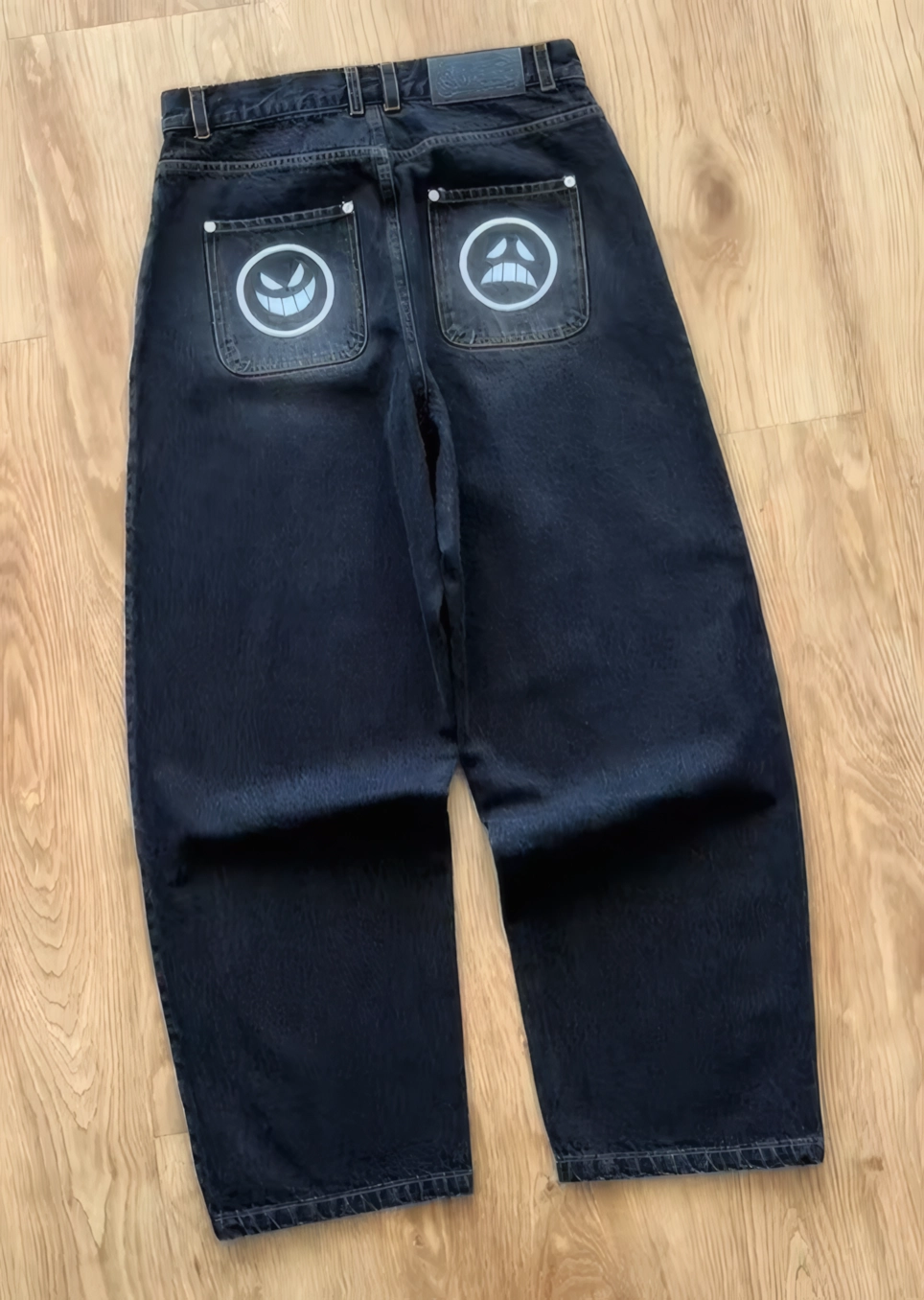 One Piece Asce Embroidery Jeans