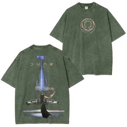 Dune Printed Unisex Washed T-Shirt