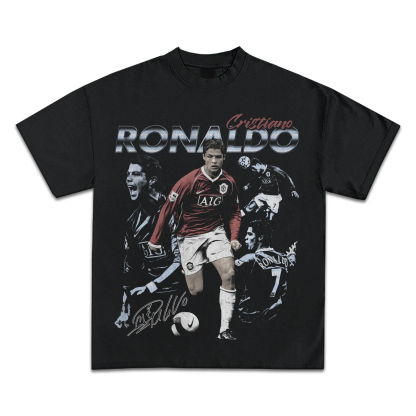 Cristiano Ronaldo Manchester United  Graphic Vintage Tee