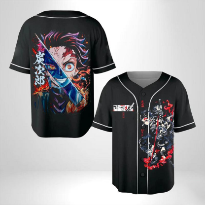 Demon Slayer Tαnjiro Baseball Jersey 