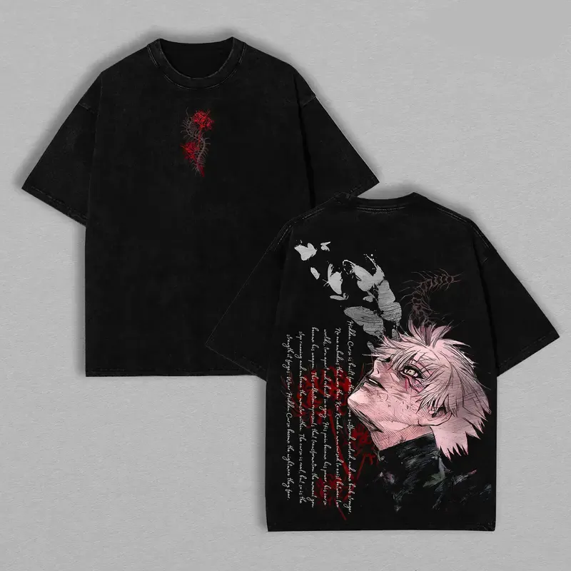 Ken Kaneki Vintage Unisex Washed T-shirt | Tokyo Ghoul 