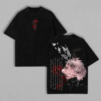 Ken Kaneki Vintage Unisex Washed T-shirt | Tokyo Ghoul 