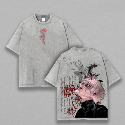Ken Kaneki Vintage Unisex Washed T-shirt | Tokyo Ghoul 