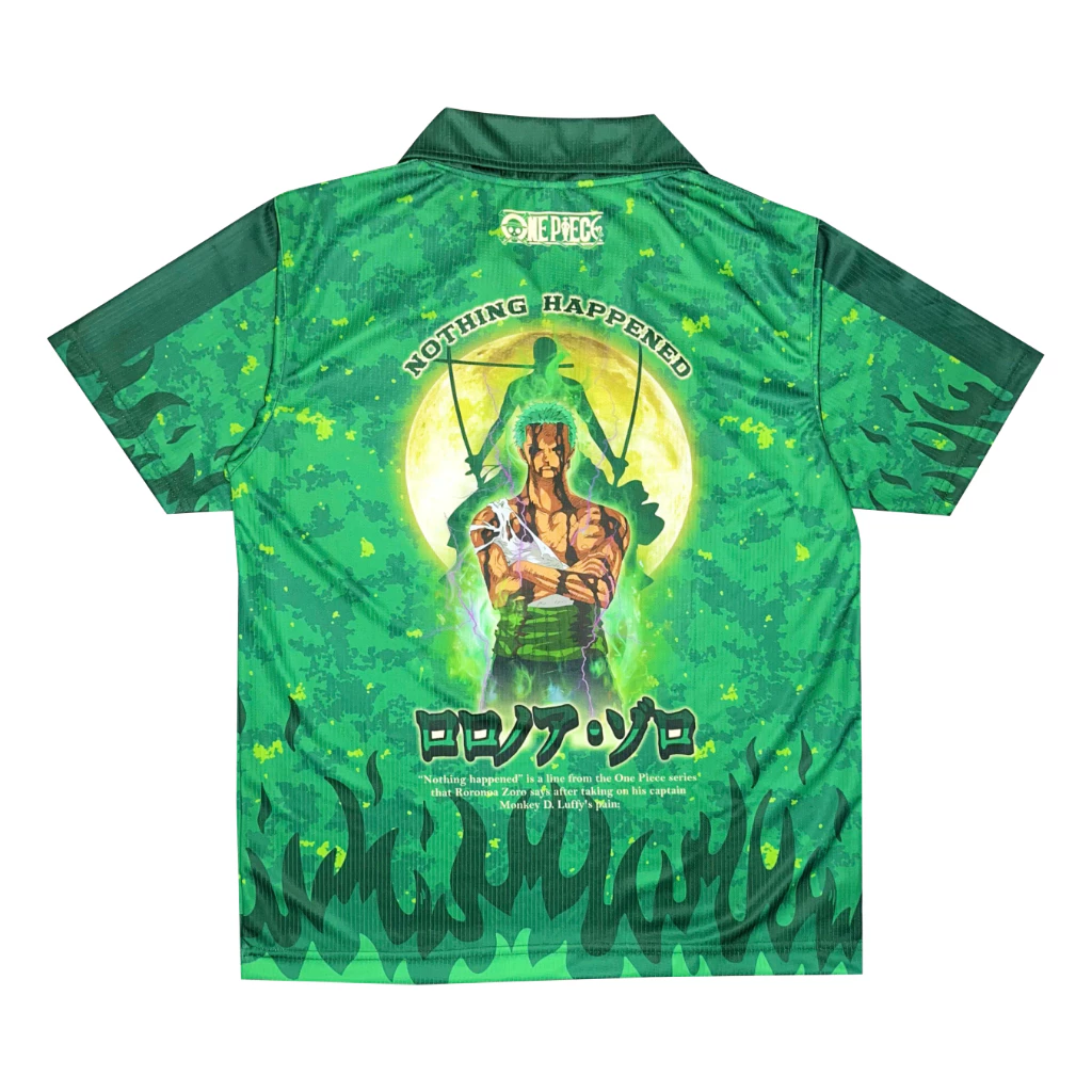 One Piece Zoro Anime Vintage V-Neck  Jersey