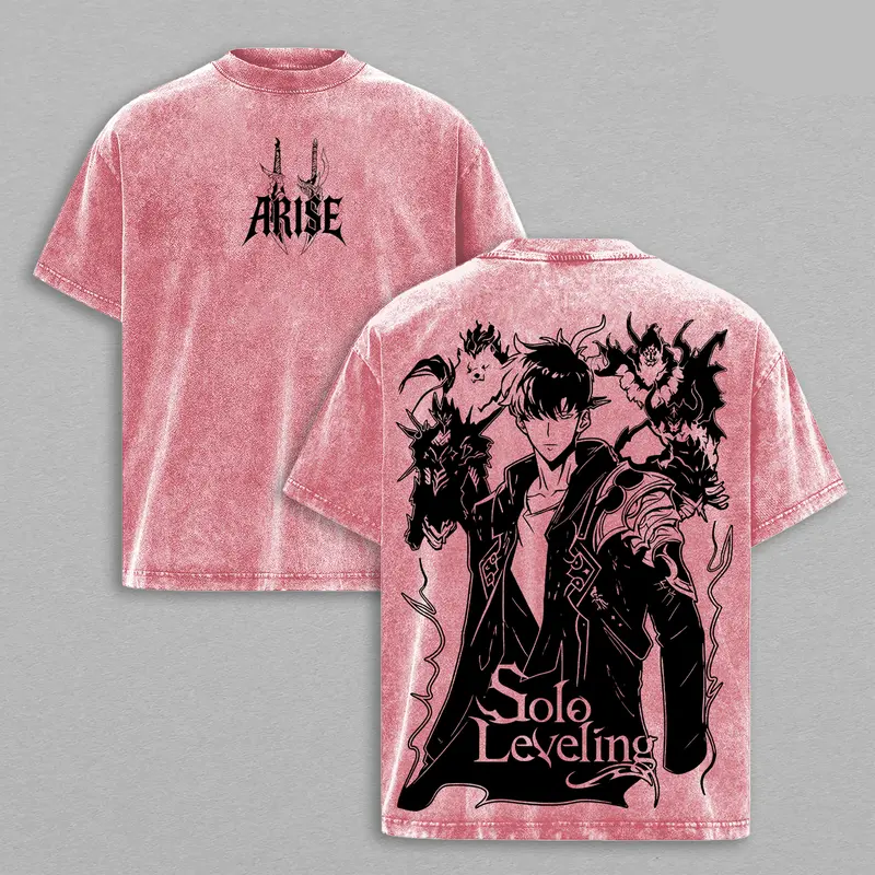 Arise Sung Jin-Woo Vintage Unisex Washed T-Shirt | Solo Leveling