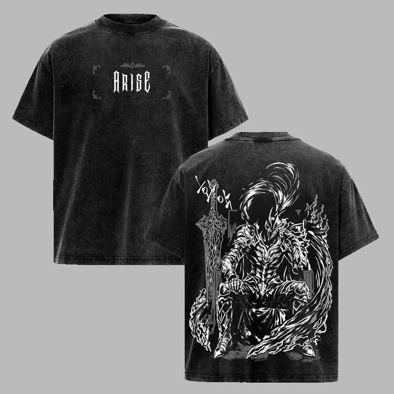 Solo Leveling Igris Printed Unisex Washed T-Shirt