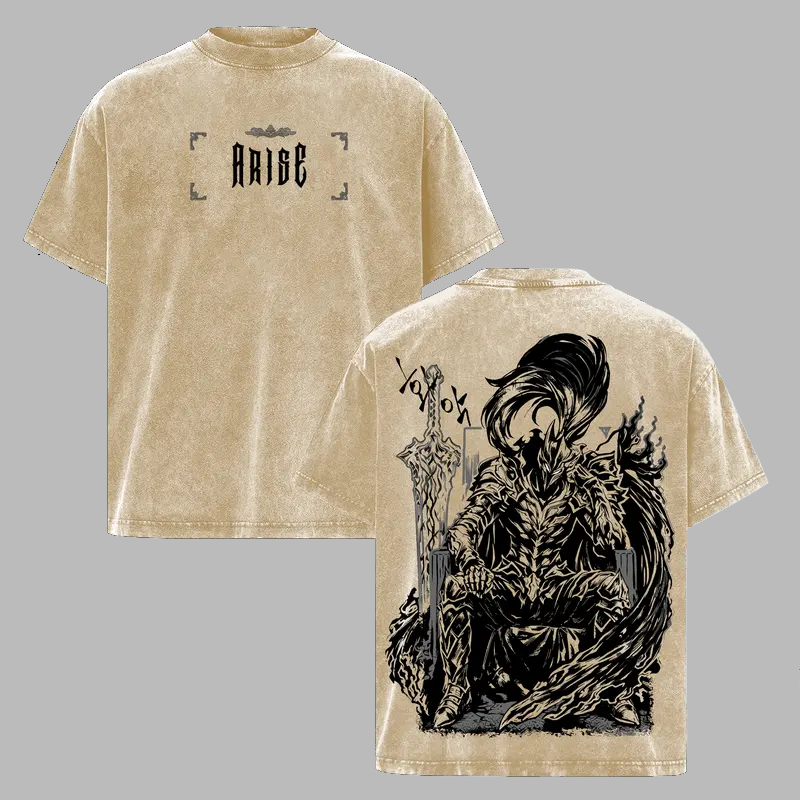 Solo Leveling Igris Printed Unisex Washed T-Shirt