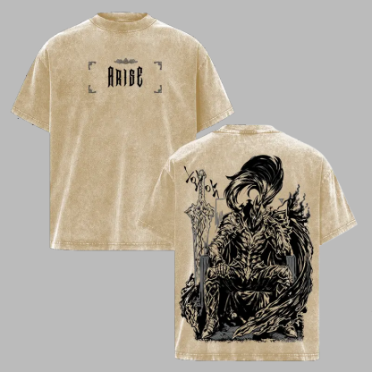 Solo Leveling Igris Printed Unisex Washed T-Shirt