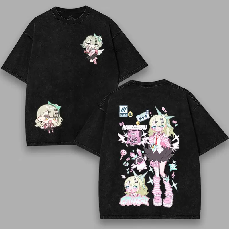 SUNNA Zenless Zone Zero Printed Unisex Washed T-Shirt