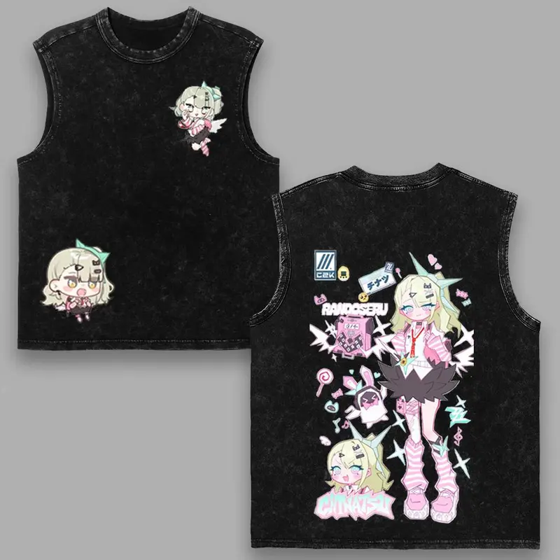 SUNNA Zenless Zone Zero Printed Unisex Washed T-Shirt