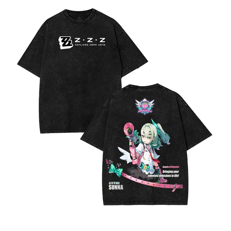 Zenless Zone Zero Printed Unisex Washed T-Shirt