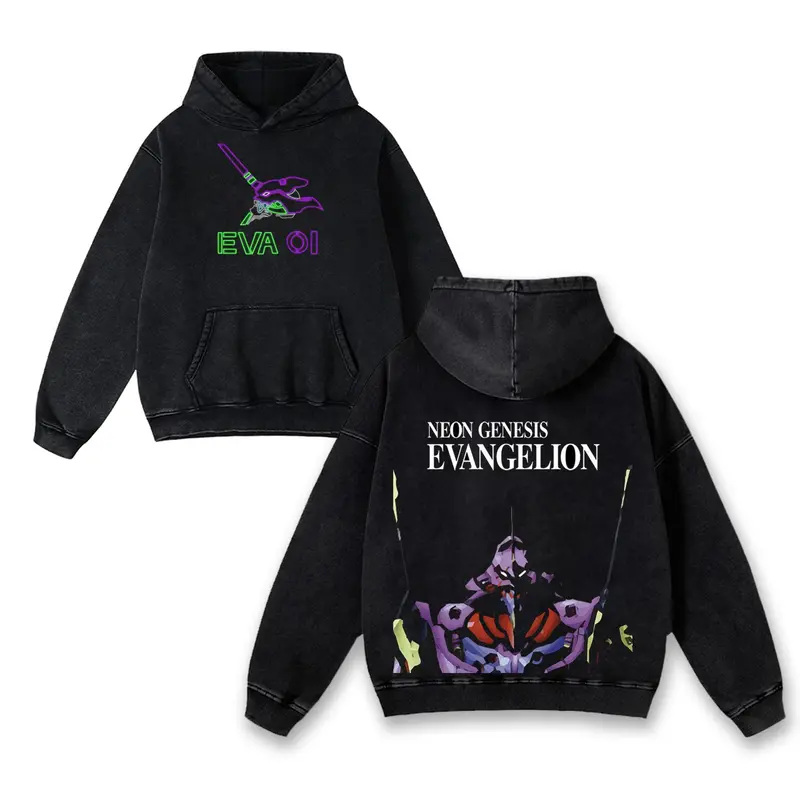 EVA-01 Neon Genesis Evangelion Printed Unisex Washed T-Shirt