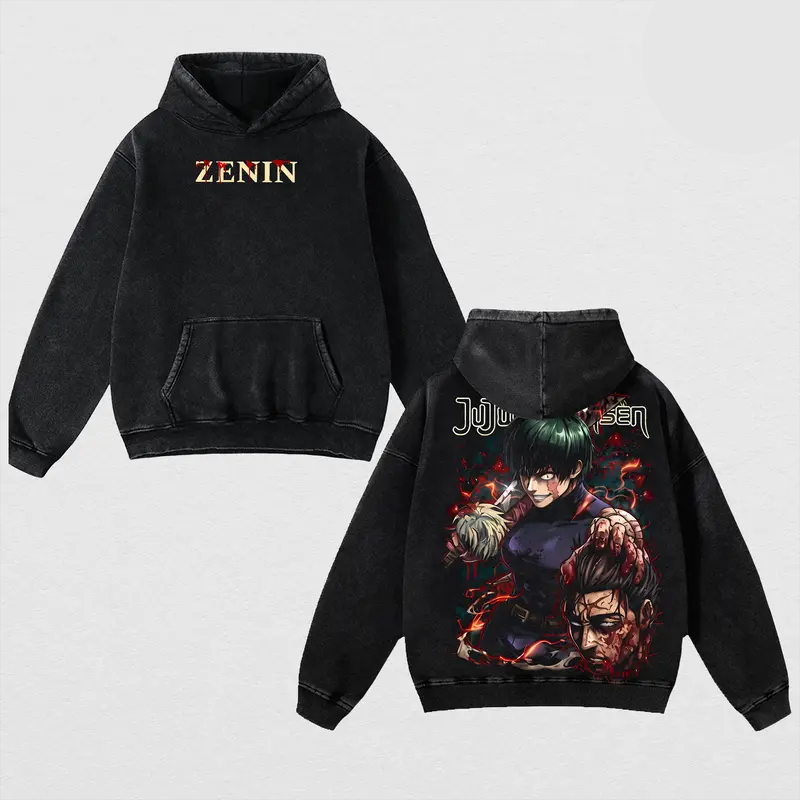 Maki Zenin Printed Unisex Washed T-Shirt | Jujutsu Kaisen 