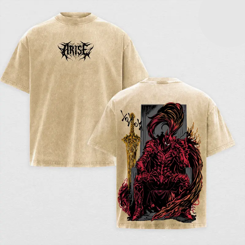 Solo Leveling Printed Unisex Washed T-Shirt