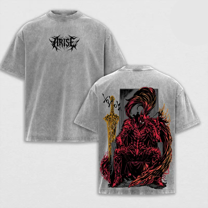 Solo Leveling Printed Unisex Washed T-Shirt